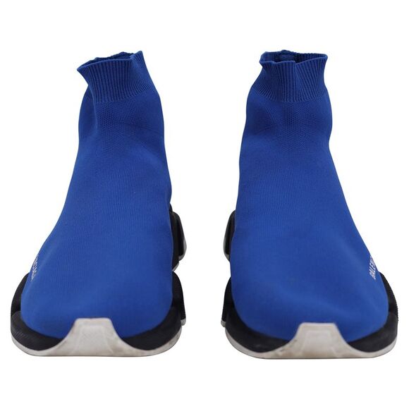 Balenciaga Speed Sneakers in Blue Polyester - Picture 4 of 10